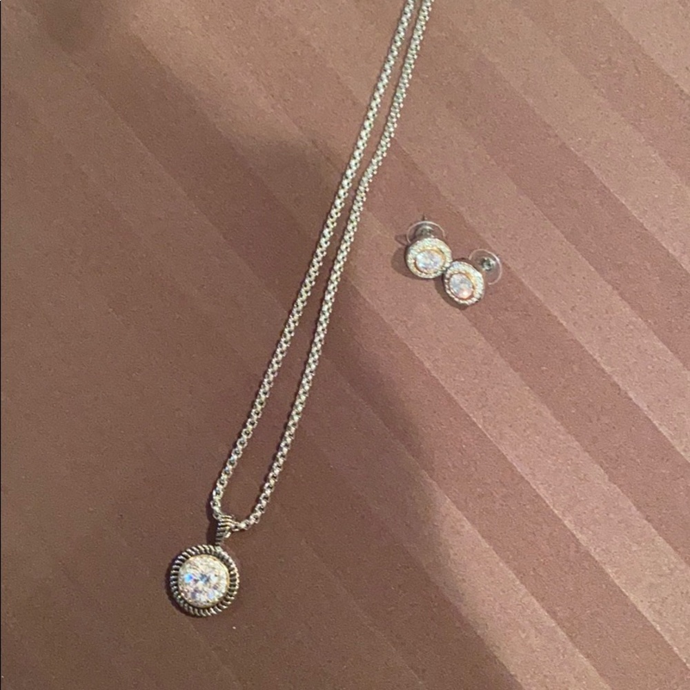 Matching necklace and earrings!